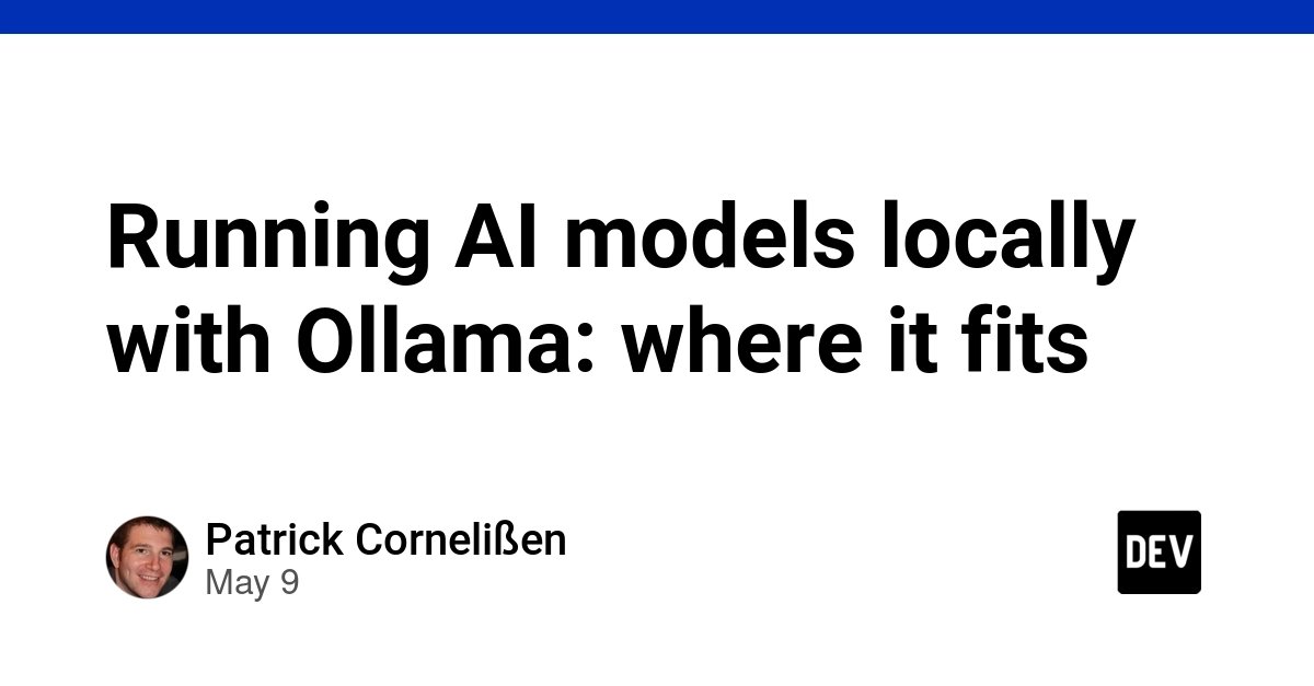 Ollama 入门：本地运行 AI 模型，一步步装好就能用