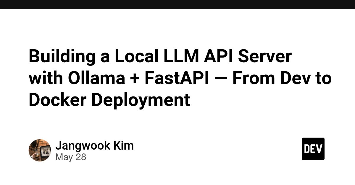 从零搭建本地 AI 模型 API：Ollama + FastAPI 入门教程