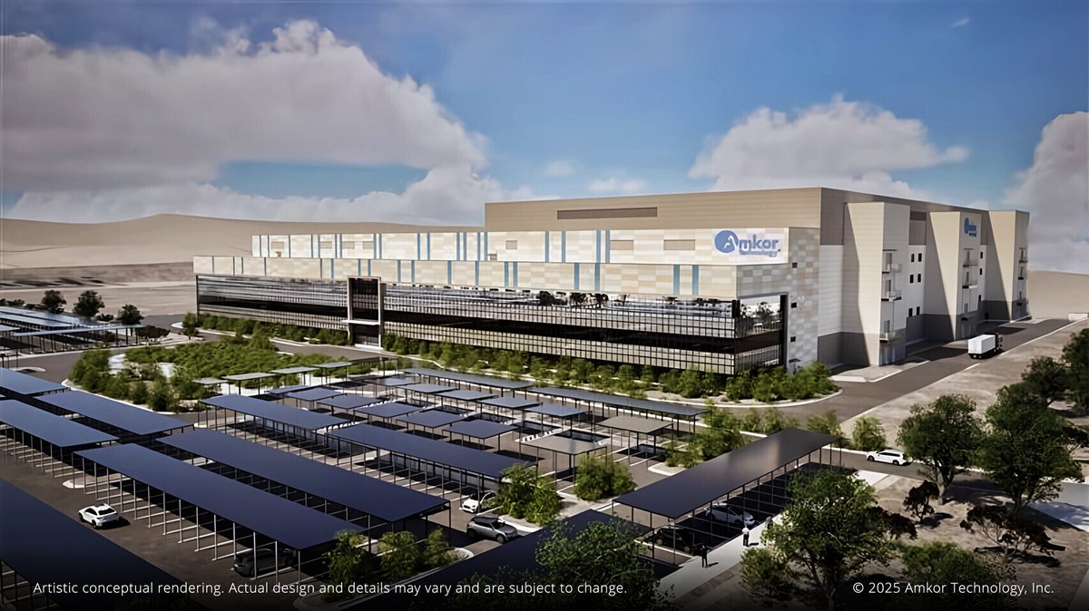 Amkor豪掷30亿美元，在美建厂为英特尔和台积电封装芯片