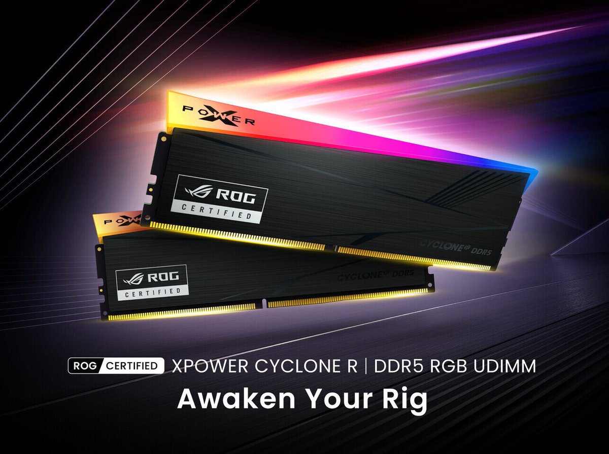 ROG认证加持！SP推XPOWER Cyclone R内存